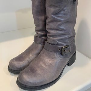 Colisee de Sacha Ladies leather moto boot size 8